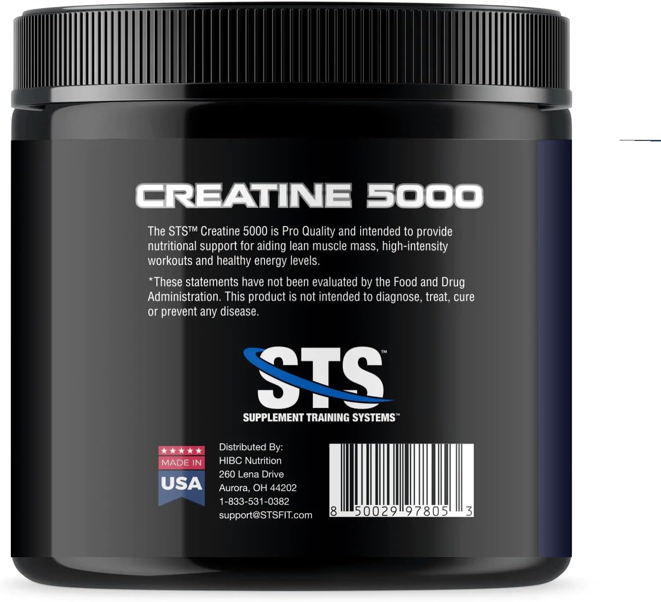 300 Grams STS Creatine Monohydrate Powder - Boost Muscle & Stamina - 100% Raw Pre & Post-Workout Supplement - 60 Servings