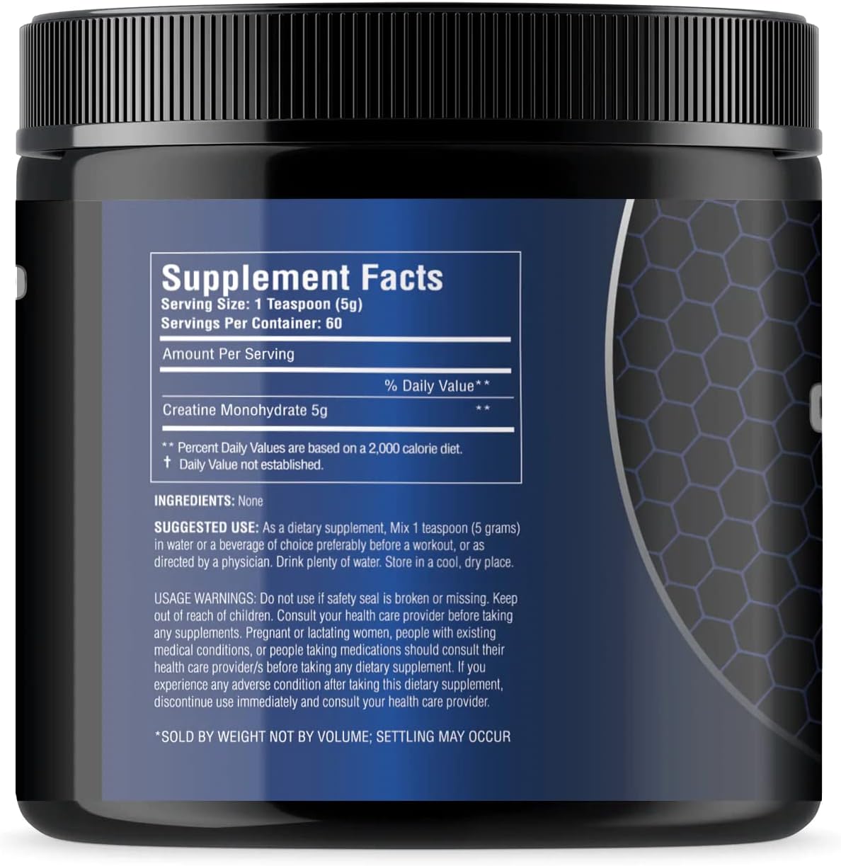 300 Grams STS Creatine Monohydrate Powder - Boost Muscle & Stamina - 100% Raw Pre & Post-Workout Supplement - 60 Servings