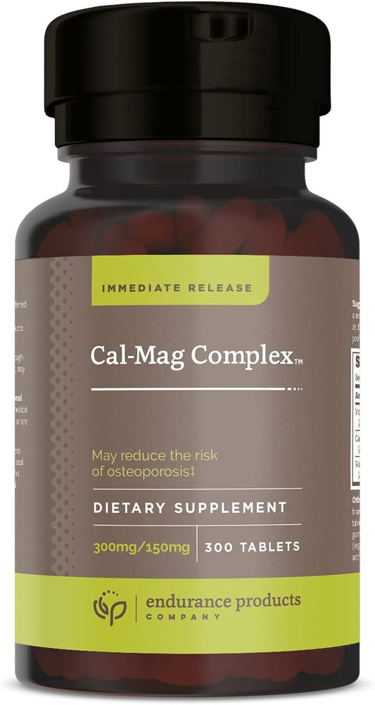 300 Tablets Cal-Mag Complex with 300mg Calcium & 150mg Magnesium by Endurance Products Company