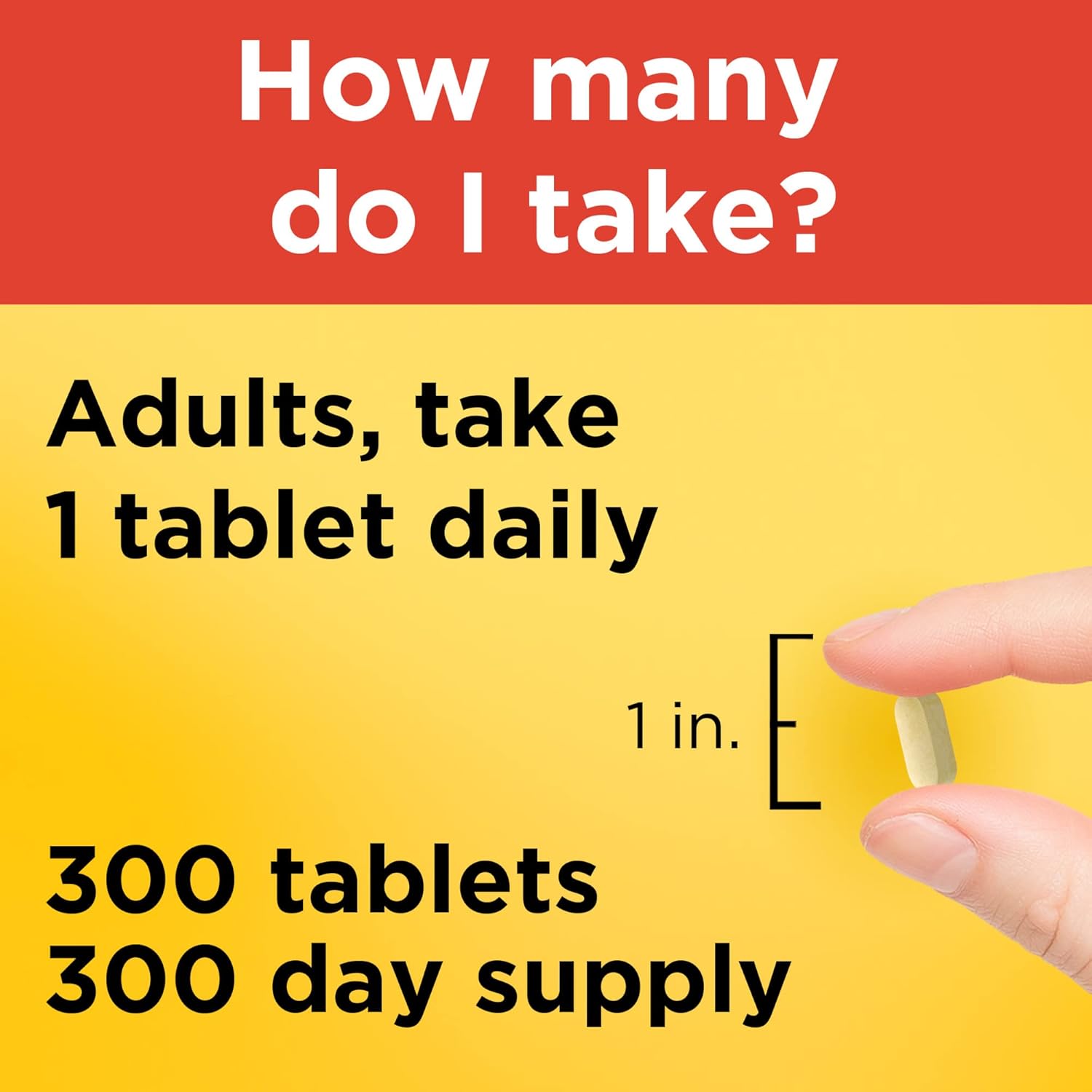 300 Tablets Nature Made Extra Strength Vitamin C 1000 mg, Immune Support Dietary Supplement for 300 Days