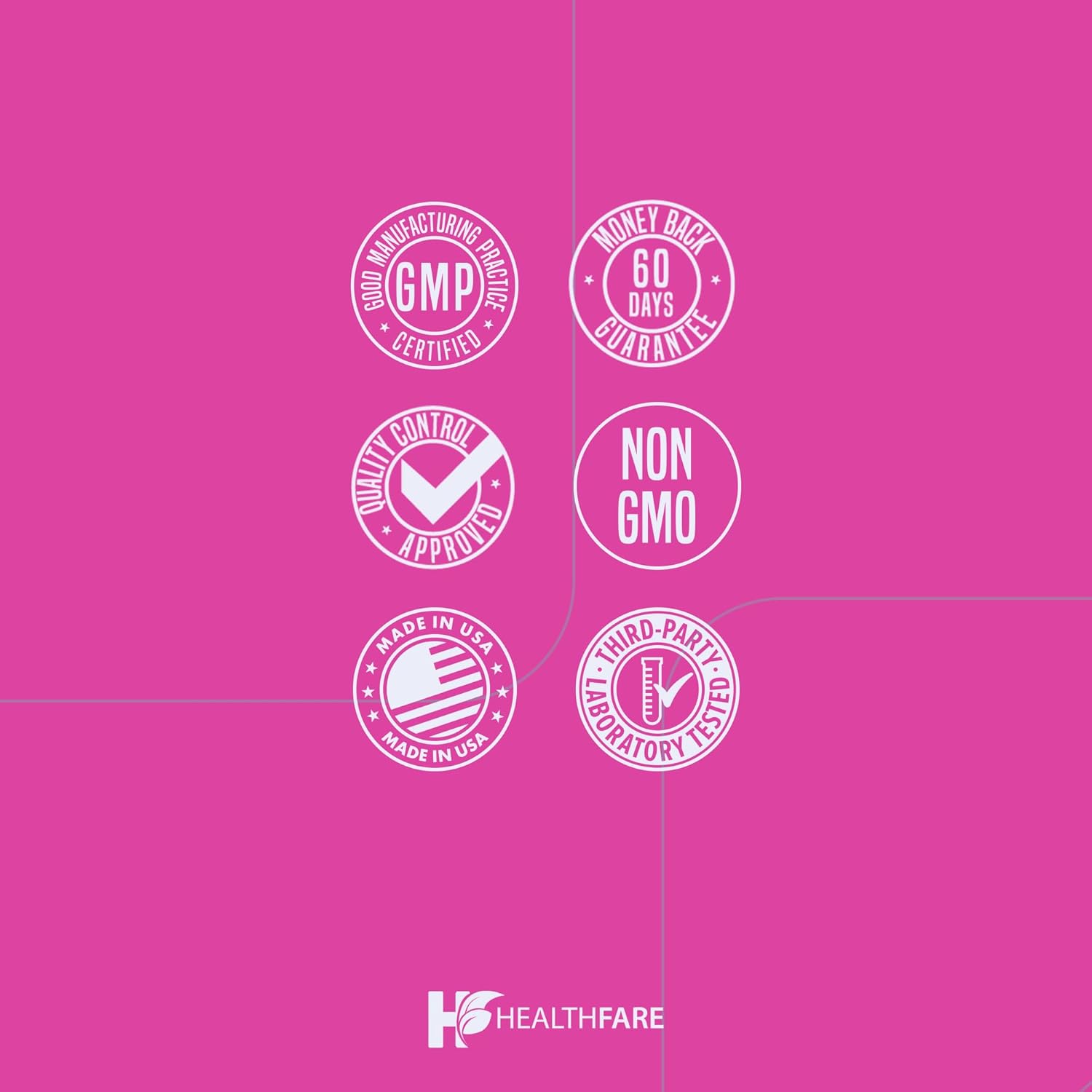 300 Tablets of Healthfare Folic Acid 400mcg Supplement with Folate Vitamin B9 - Gluten-Free & Non-GMO