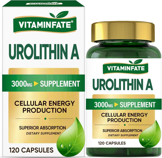 3000 MG Urolithin A Supplement - 120 Capsules for Enhanced Healthy Aging & Cell Repair