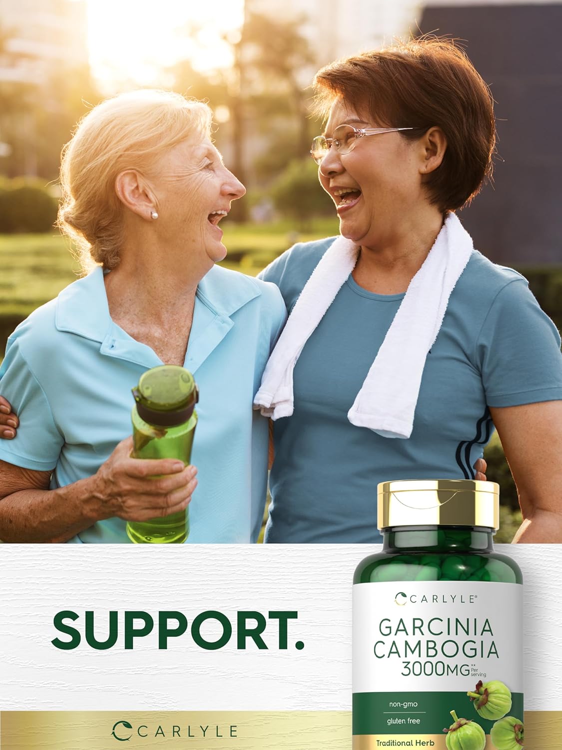 3000mg Carlyle Garcinia Cambogia Extract Capsules - 180 Count - Non-GMO, Gluten Free Supplement