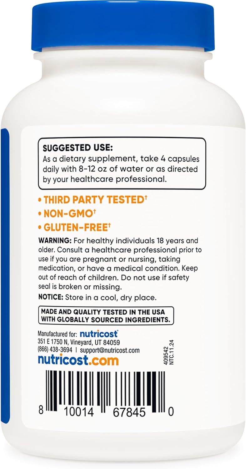 3000mg Grass Fed Desiccated Beef Liver Capsules - 120 Capsules, Non-GMO, Gluten Free, Pasture-Raised Beef