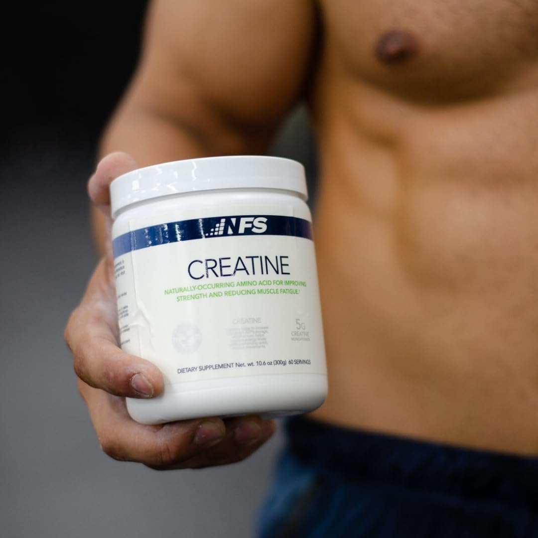 300g NF Sports Creatine Energy Protein Powder for Muscle Recovery & Strength - Unflavored Sports Drink Dietary Supplement, No Artificial Flavors - 60 Servings
