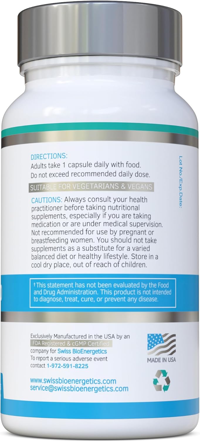 300mg CoQ10 Capsules - Swiss Bioenergetics Superior Fermented Trans Formulation