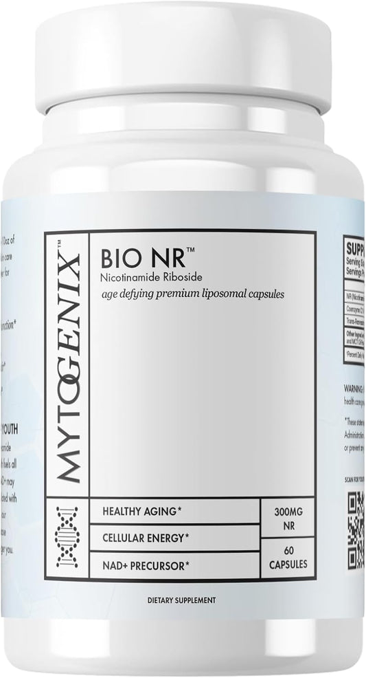 300mg Nicotinamide Riboside Capsules - Anti-Aging Supplement for Cognitive Function - DNA Repair - Brain Optimization - 60 Capsules