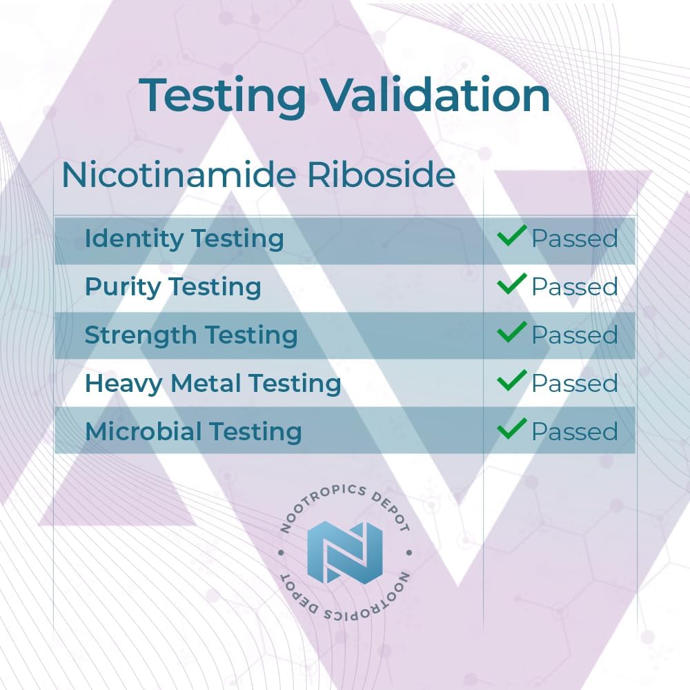 300mg Nicotinamide Riboside Capsules | NAD+ Precursor | Boosts Cellular Energy | 30 Count | Nootropics Depot