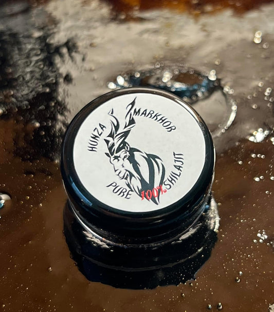 300mg Pure Himalayan Organic Shilajit Resin with 85+ Trace Minerals & Fulvic Acid - 10g