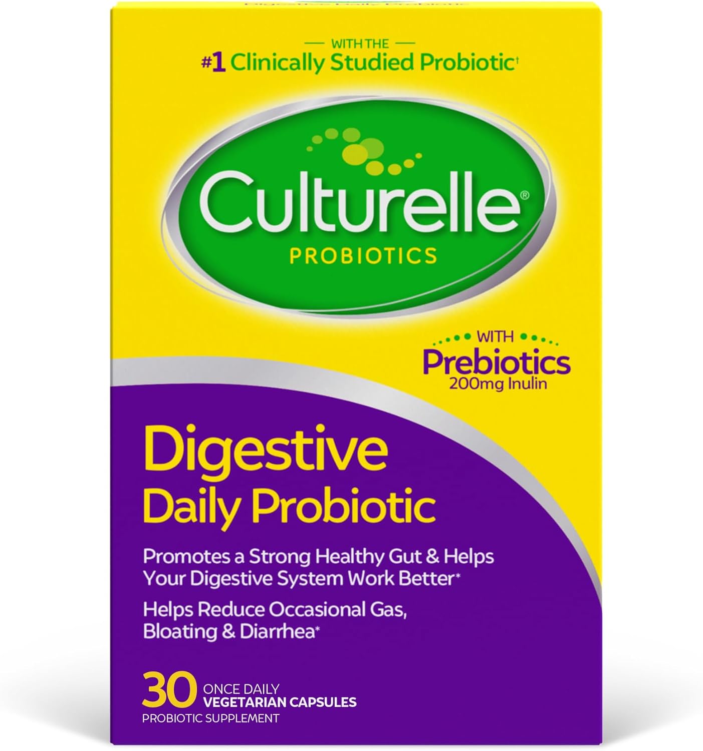 30CT Culturelle Daily Probiotic Capsules + Kids Probiotic & Veggie Fiber Gummies for Digestive & Immune Support