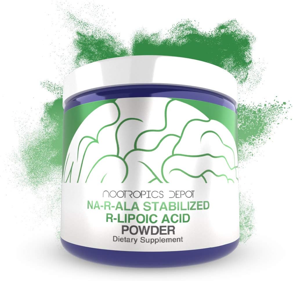 30g Nootropics Depot NA-R-ALA Powder | Supports Mitochondrial Activity | Healthy Metabolism Boost