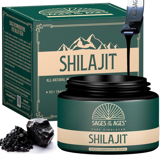 30gm Gold Grade Pure Himalayan Shilajit Resin: Lab Tested, 85+ Trace Minerals, 78% Fulvic Acid - Organic Shilajit for Men