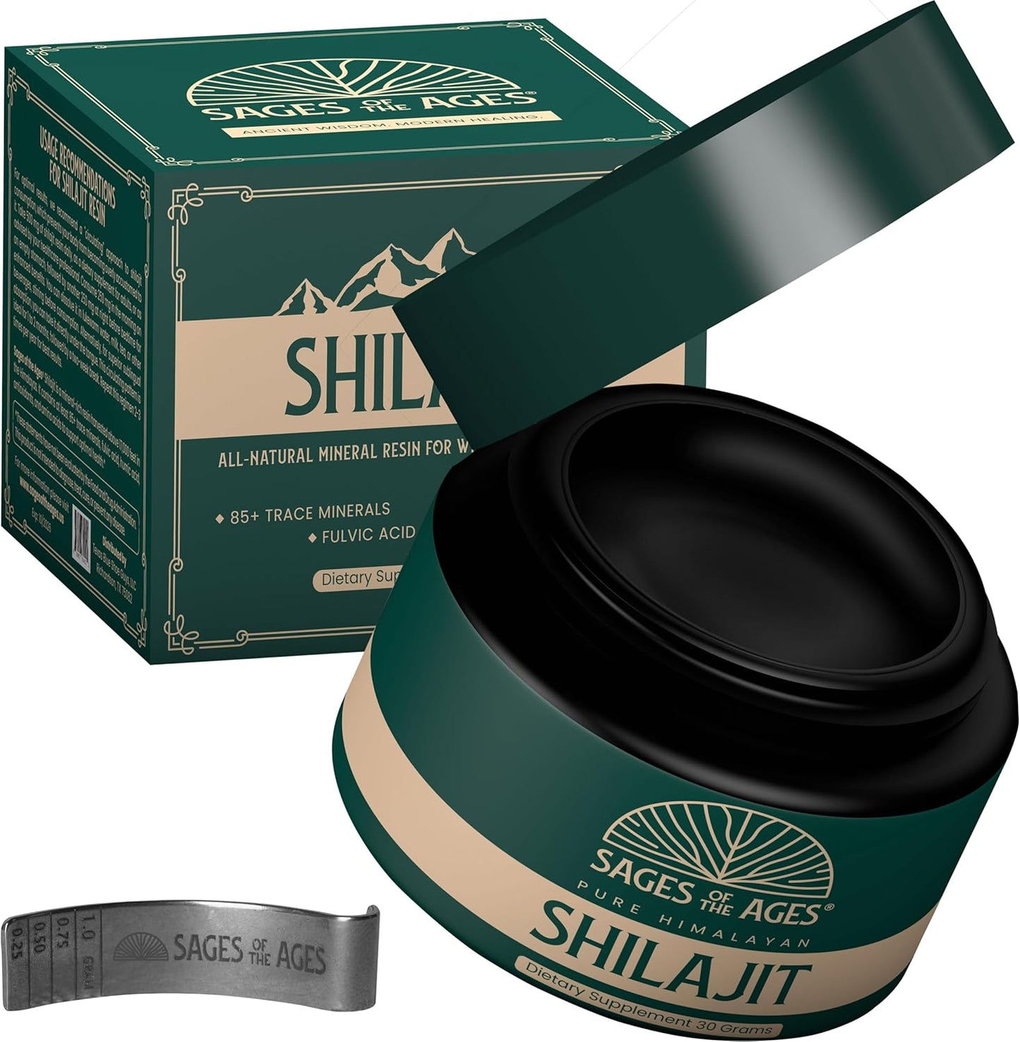 30gm Gold Grade Pure Himalayan Shilajit Resin: Lab Tested, 85+ Trace Minerals, 78% Fulvic Acid - Organic Shilajit for Men