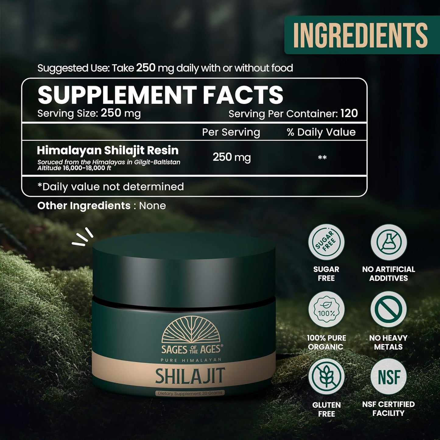 30gm Gold Grade Pure Himalayan Shilajit Resin: Lab Tested, 85+ Trace Minerals, 78% Fulvic Acid - Organic Shilajit for Men
