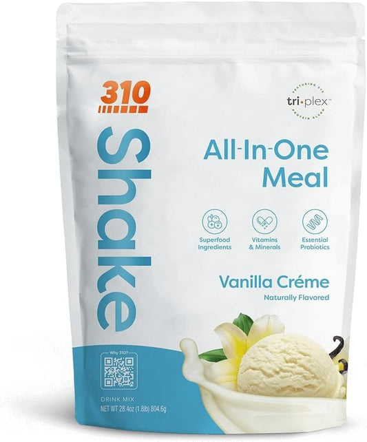 310 Nutrition Fiber-Rich Vegan Meal Replacement Shake with Superfoods, Natural Sweeteners, Low Carb, Keto & Paleo Friendly, Gluten-Free, 26 Vitamins & Minerals