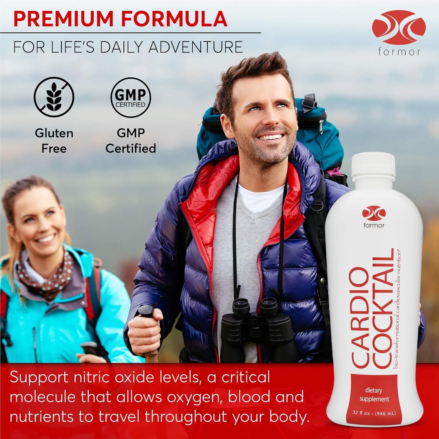 32 fl oz beatool Cardio Cocktail Liquid Nitric Oxide - L-Arginine, B-Vitamins, 5,000iu Vitamin D - Supports Heart Health, NO Supplement