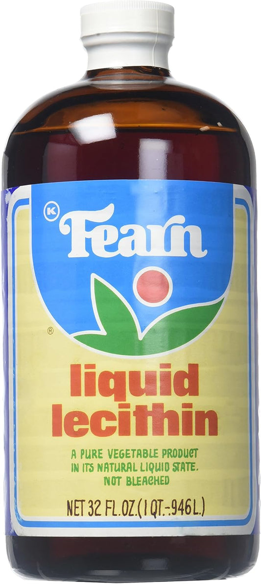 32 fl oz Fearn Liquid Lecithin - Non-GMO, Soy-Free Supplement for Healthy Living