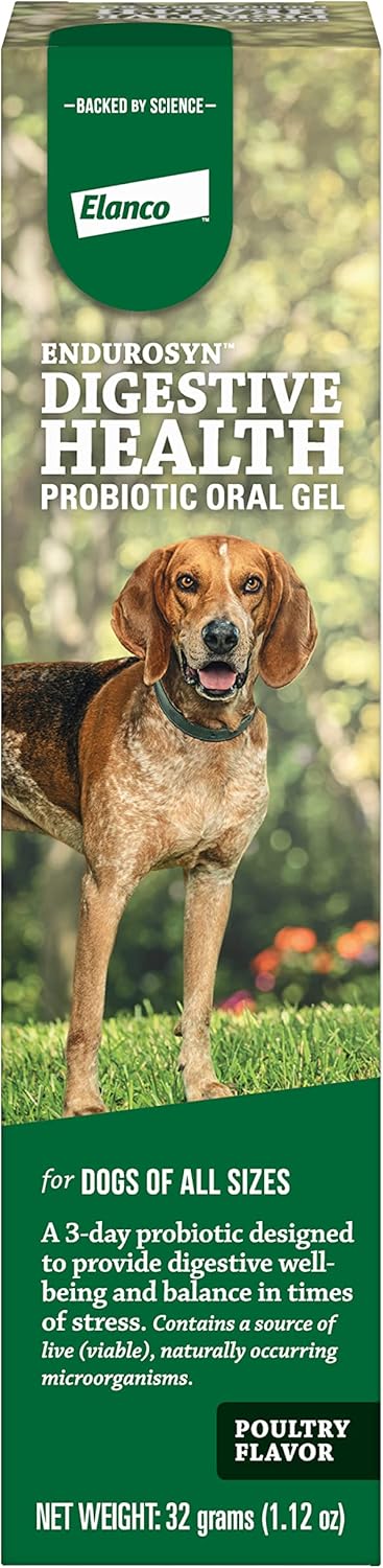 32 gm Pet Protect Endurosyn Probiotic Oral Gel for Dogs - Supports Digestive Health & Immune System