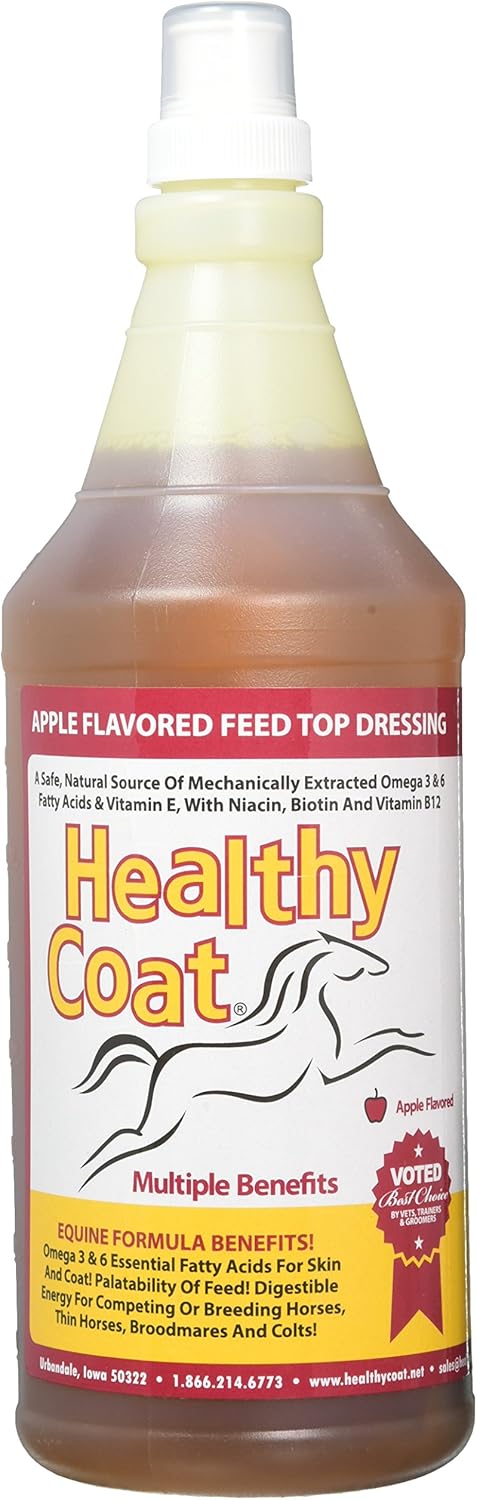 32-Ounce Healthy Coat Supplement for Horses - Promotes a Healthy Coat