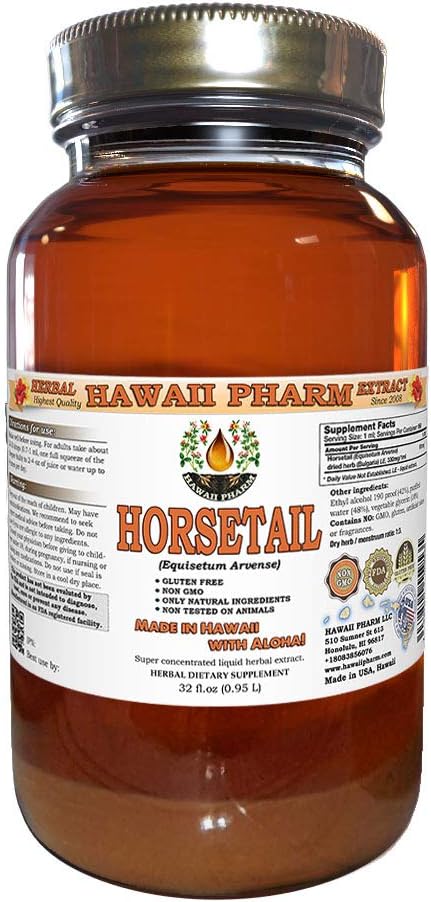 32 Oz Liquid Extract of Horsetail (Equisetum arvense) by Hawaii Pharm