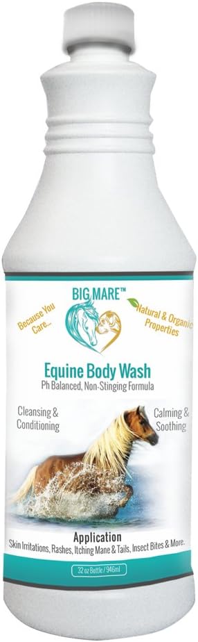32 oz Veterinary Approved Medicated Body Wash for Horses | Treat Girth Itch, Scratches, Hives, Rain Rot & More