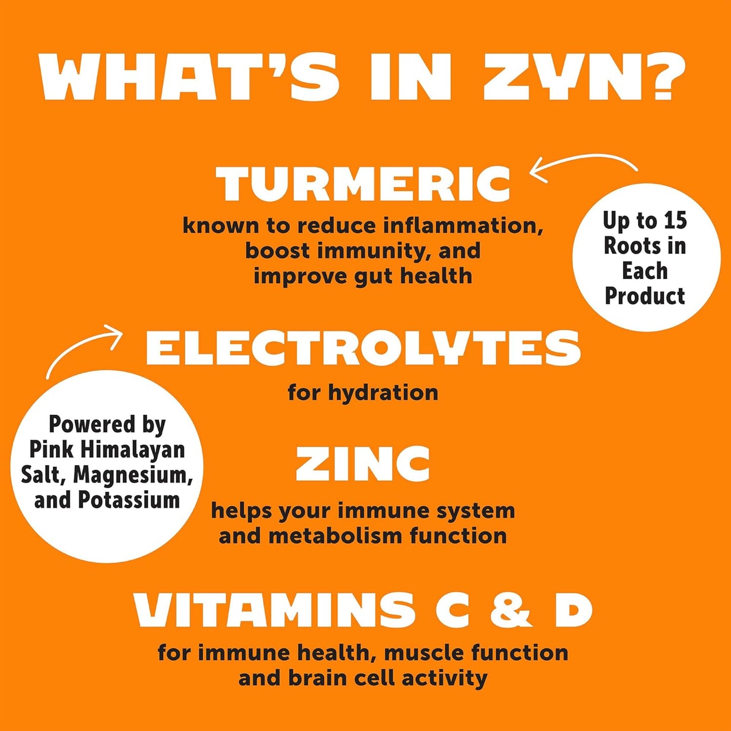 32-Serving ZYN Electrolyte Drink Mix Packets with Passion Fruit Lemonade Flavor - Hydration Powder with Turmeric Curcumin, Vitamin C & D, Zinc for Hydration & Recovery