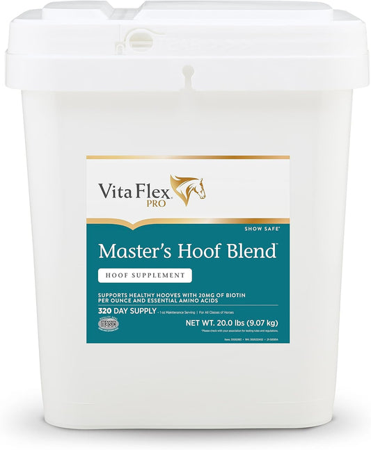 320-Day Supply 20lb Vita Flex Pro Master's Hoof Blend Formula - Natural Dark Green