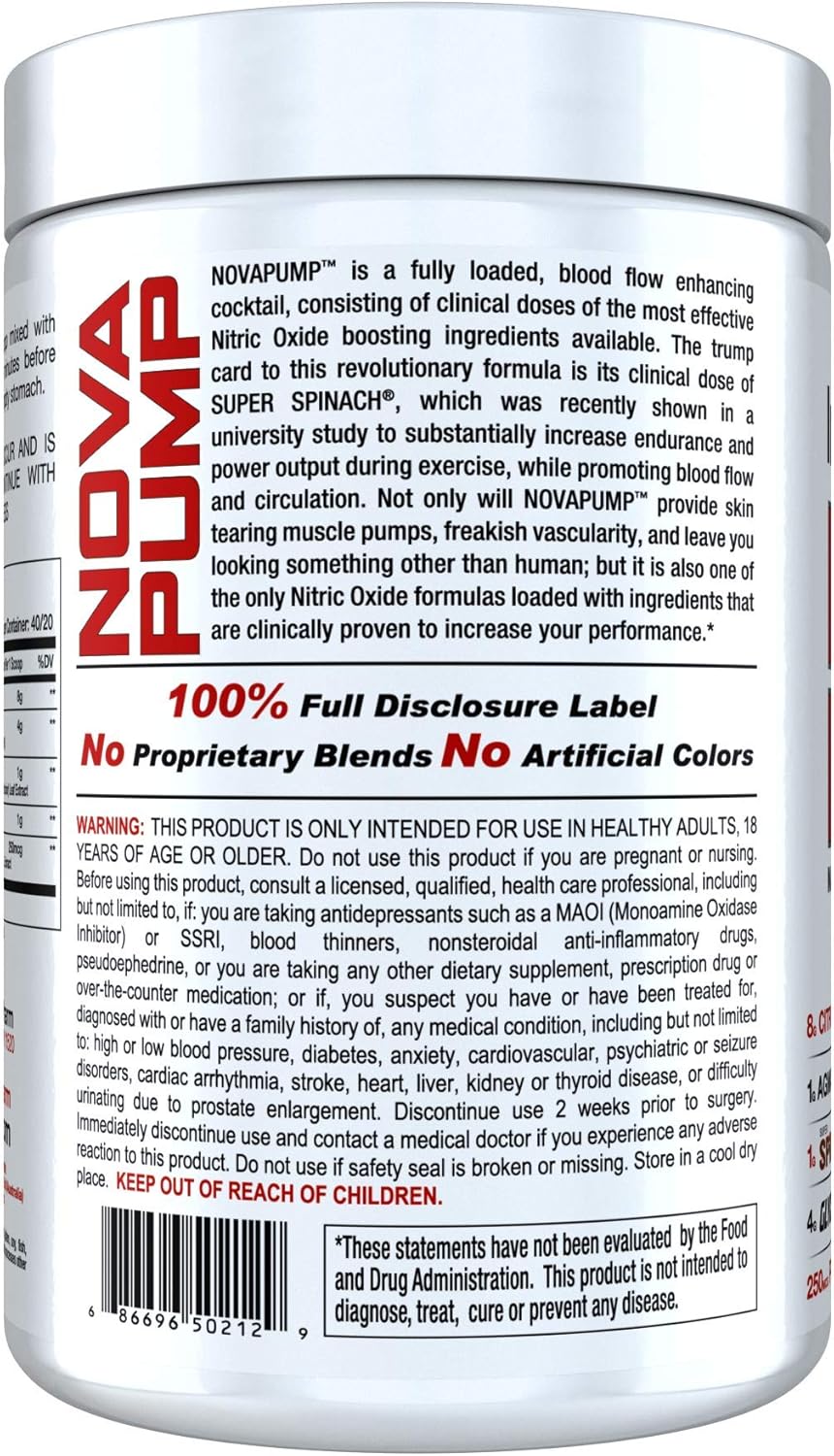 320g Unflavored InnovaPharm NOVAPUMP for Enhanced Performance