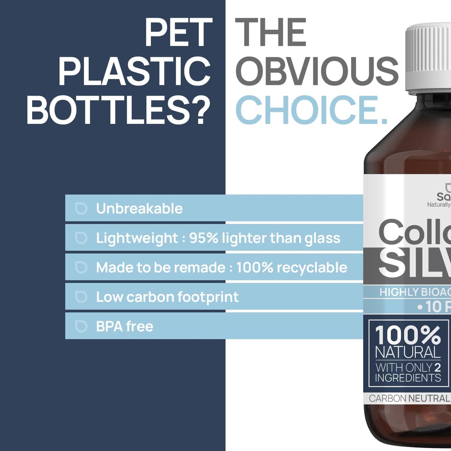 32oz Institut Katharos Colloidal Silver Liquid - 10 PPM Hydrosol Silver Water for Immune Support - Nano Sol Supplement with Ionic Minerals