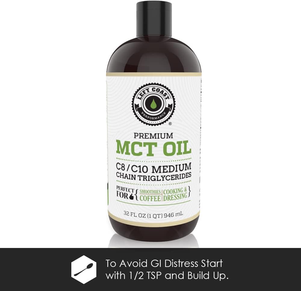 32oz MCT Oil & 1lb Multi Collagen Bundle by Left Coast Performance