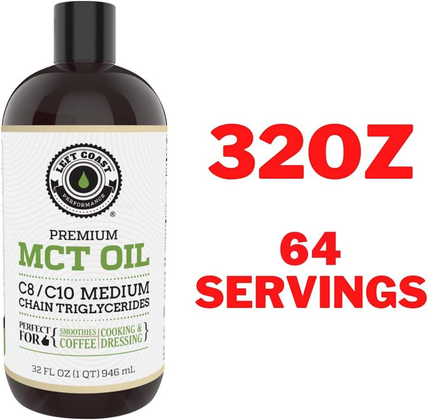 32oz MCT Oil & 1lb Multi Collagen Bundle by Left Coast Performance