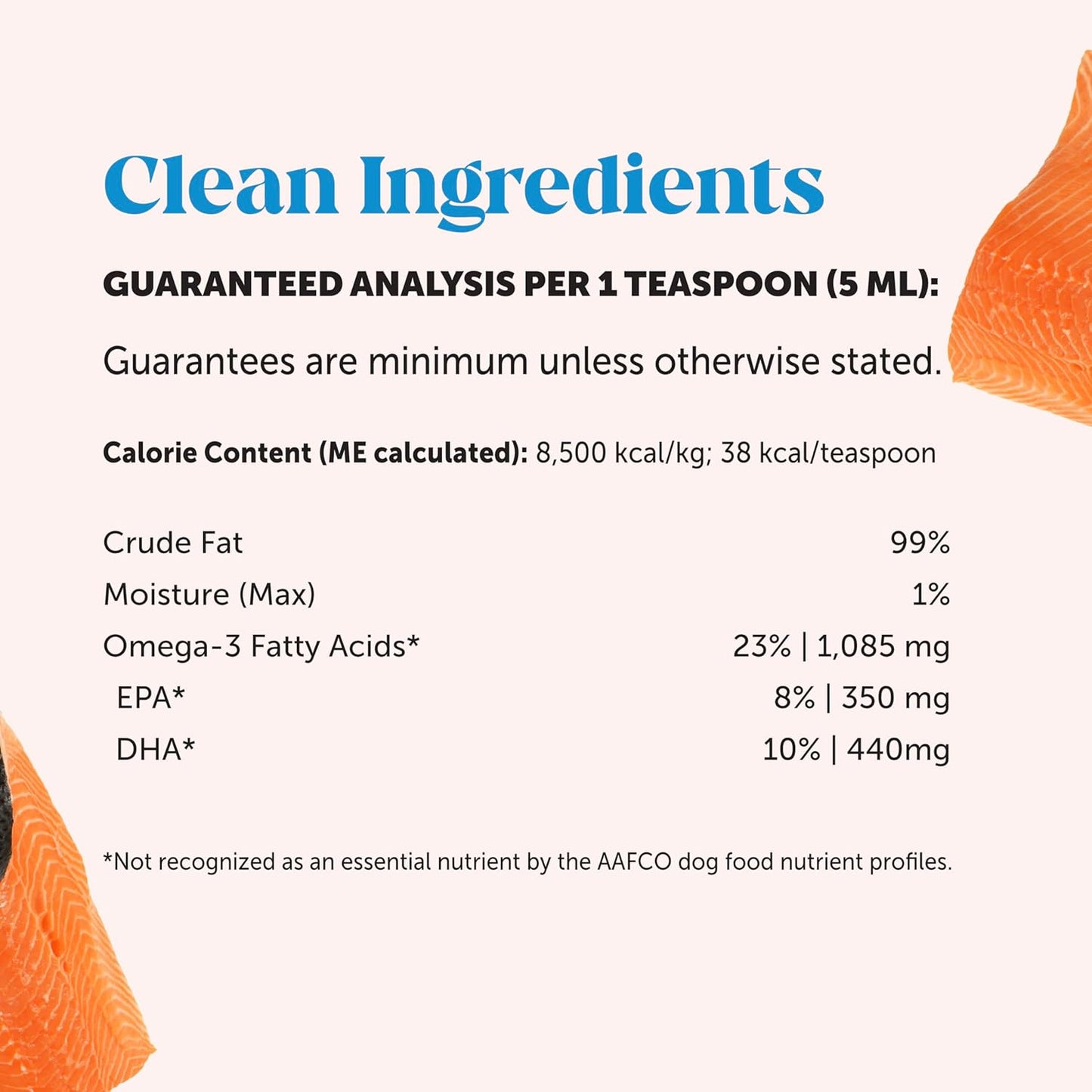 32oz Pet Honesty Wild Alaskan Salmon Oil for Dogs and Cats - Omega-3 Fish Oil, Fatty Acids, Skin & Coat Health, Joints, Brain, Heart Support
