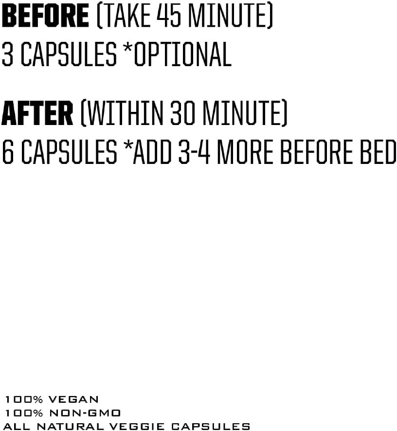 33 Serving Ryno Power Post-Workout Recovery Supplement Capsules