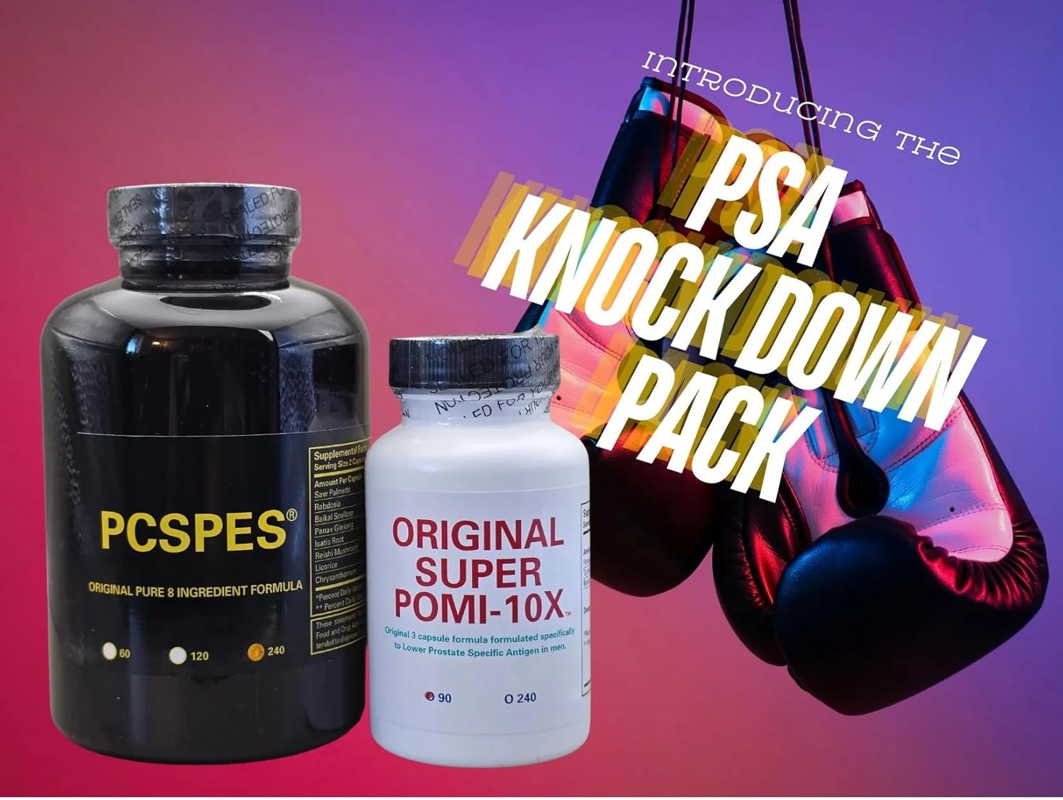 330 Count PCSPES Super POMI 10X Prostate Supplements for Men - Promotes Healthy PSA Levels, Improved Bladder Control, and Decreased Urination Frequency - Non-GMO, Gluten-Free, Soy-Free