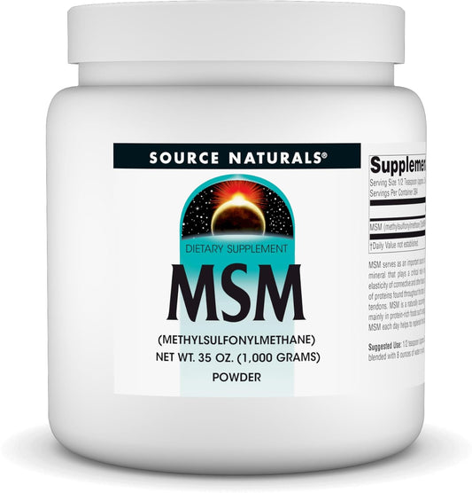 35 Ounce Source Naturals MSM Powder - 1,000 Grams Methylsulfonylmethane Supplement