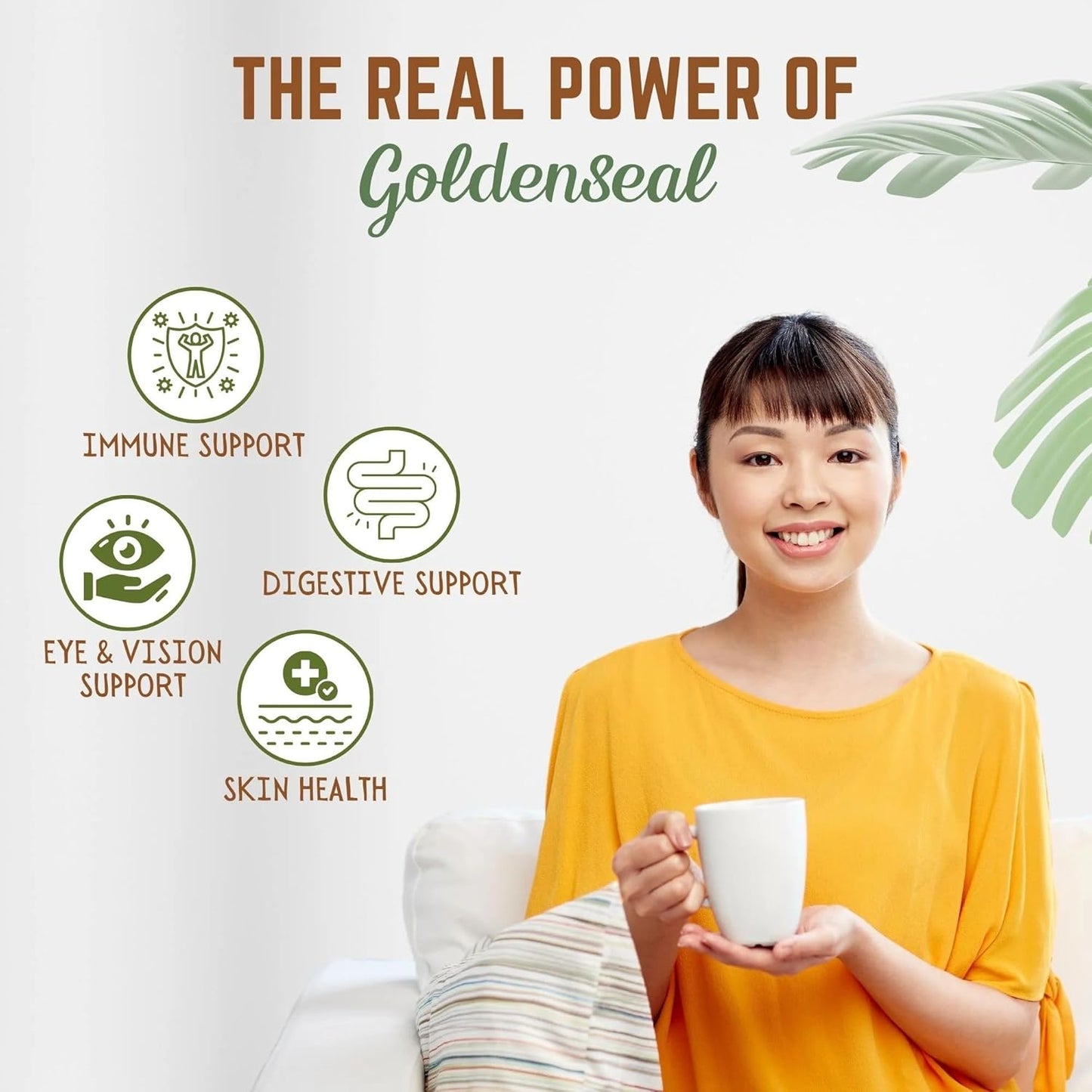 3.5 oz of Certified Organic Goldenseal Root Powder, 100 Servings, Premium Quality, Lab Tested