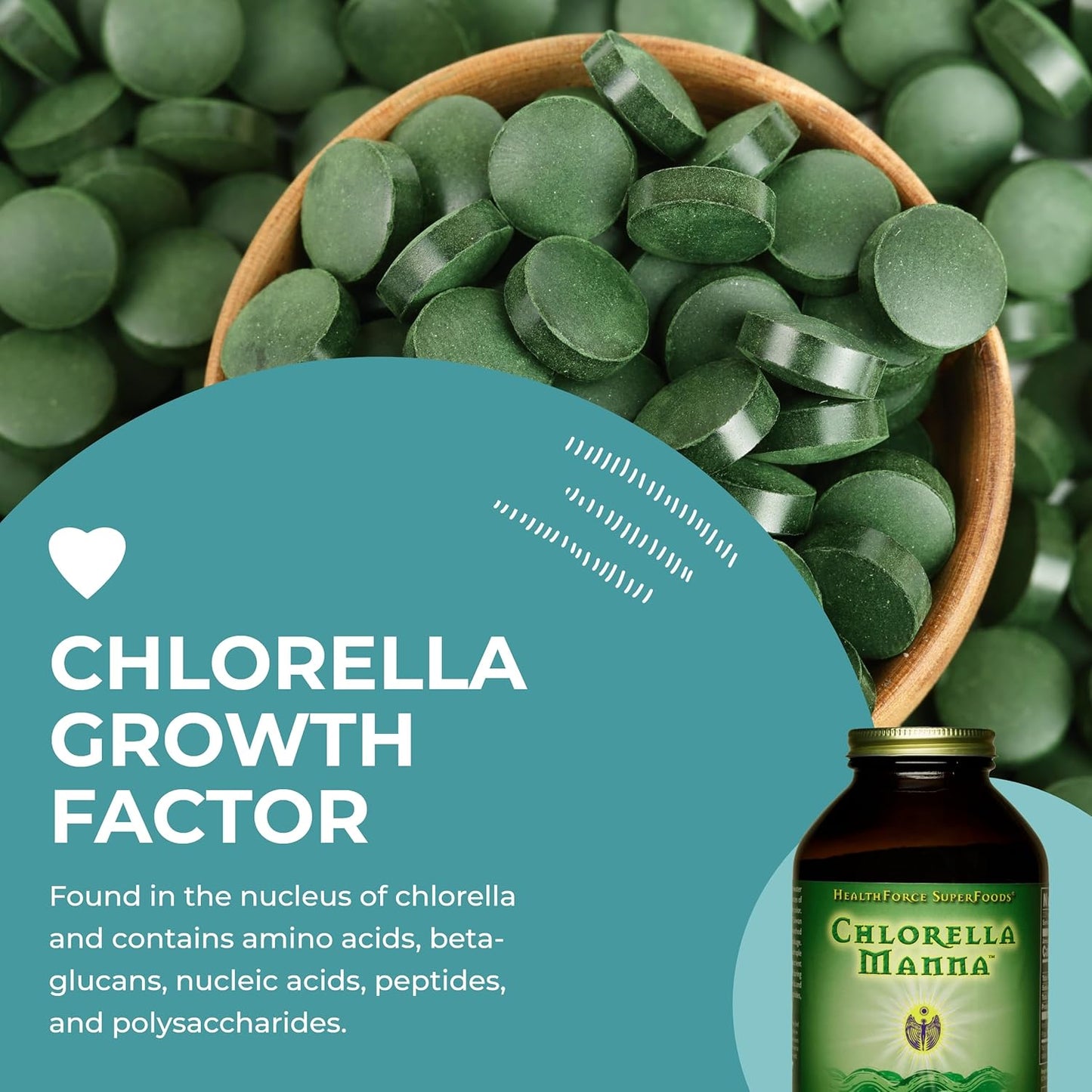 350 Grams HealthForce SuperFoods Chlorella Manna Powder for Detox and Immune Support
