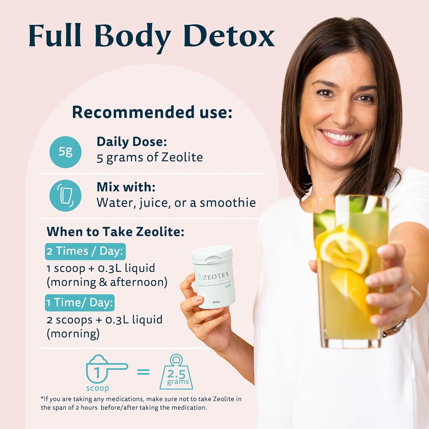 350g Nano Zeolite Powder for Full Body Detox Cleanse & Toxin Removal