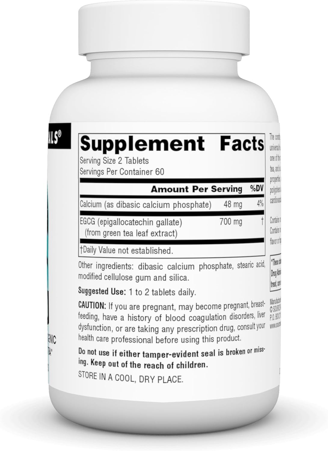350mg EGCG Green Tea Extract - Antioxidant & Thermogenic Activator - 120 Tablets