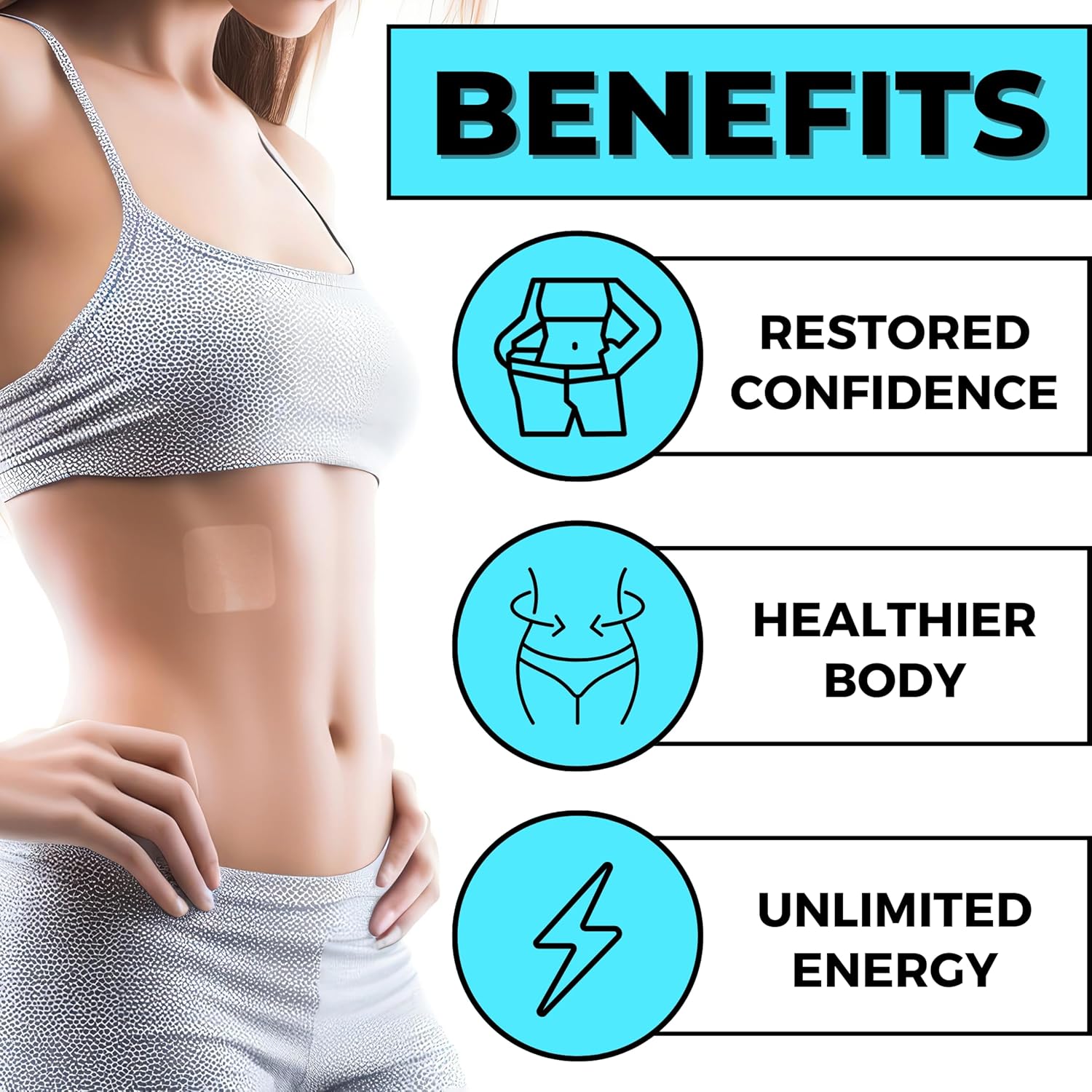 36-Pack Spirit Patches Firming B12 Patches for Women - Natural Energy and Body Support Patch with Enhanced Formula