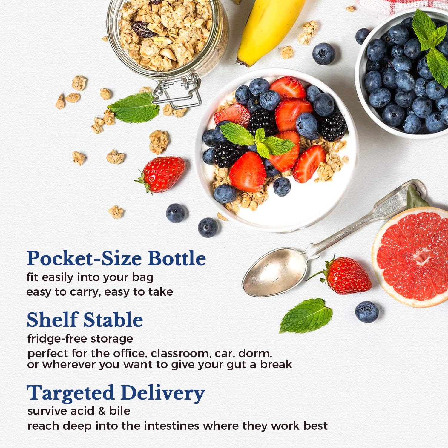 36-Strain Probiotic Supplement 200 Billion CFUs for Digestive & Immune Support - Vegan, Non-GMO, 60 Count