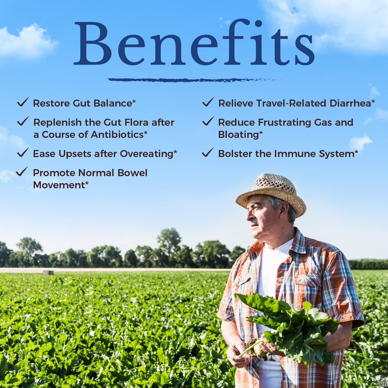 36-Strain Probiotic Supplement 200 Billion CFUs for Digestive & Immune Support - Vegan, Non-GMO, 60 Count