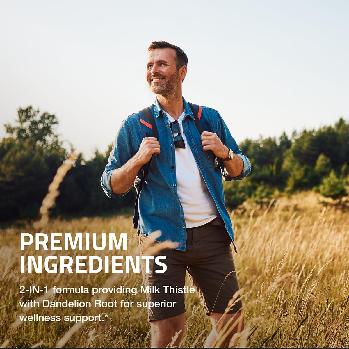 360 Capsules Bronson Milk Thistle Silymarin & Dandelion Root Liver Detox Support with Antioxidant Properties