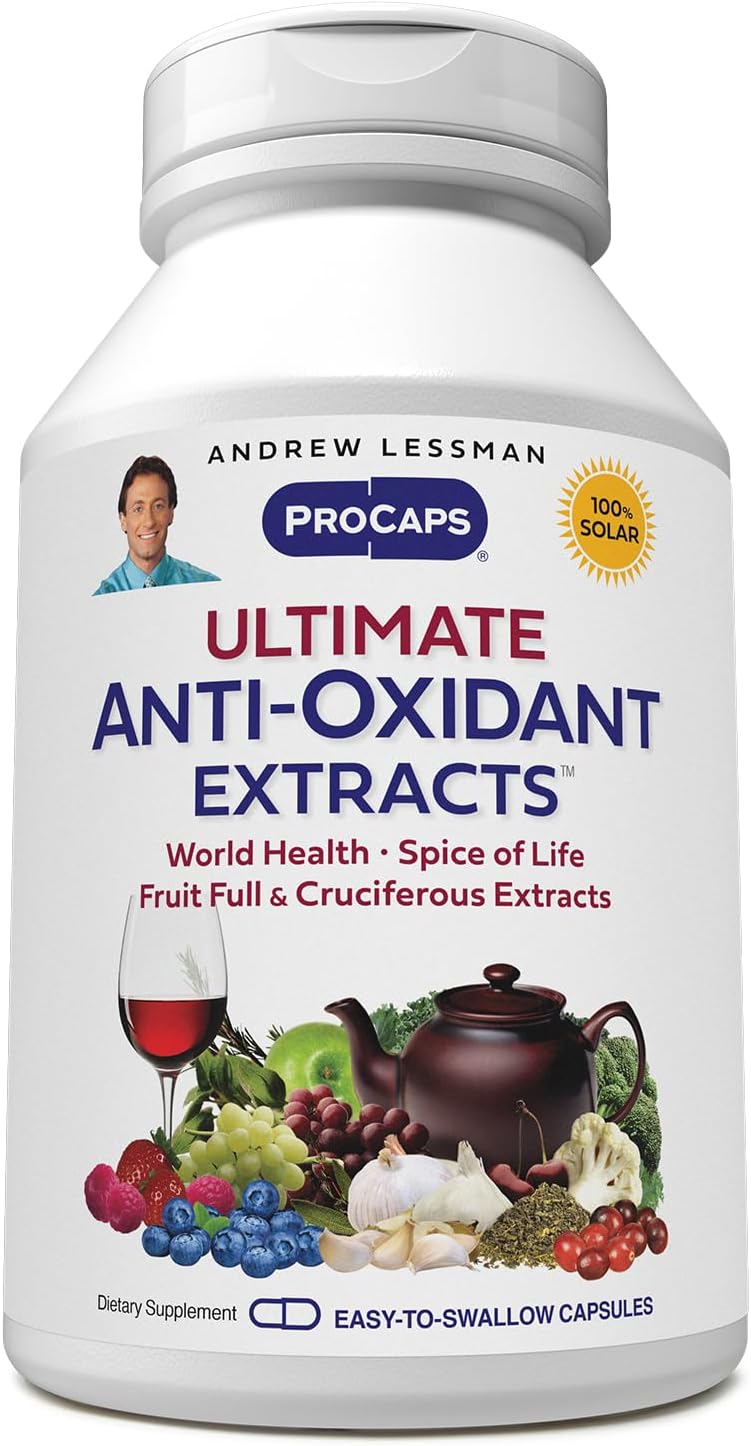 360 Capsules of Andrew Lessman Ultimate Anti-Oxidant Extracts - Concentrated Blend of Standardized Extracts for Natural Protection with Polyphenols, Berry, and Cruciferous Vegetable Extracts - No Additives
