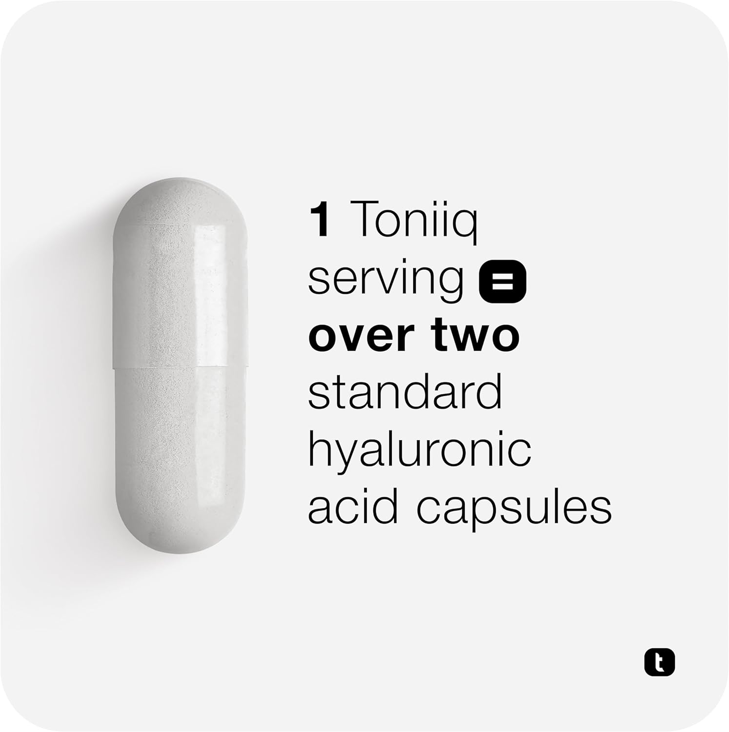 360 Capsules of Toniiq Ultra High Purity Hyaluronic Acid with 95%+ Purification, 275mg Formula, Non-GMO Fermentation, Vitamin C, Highly Bioavailable