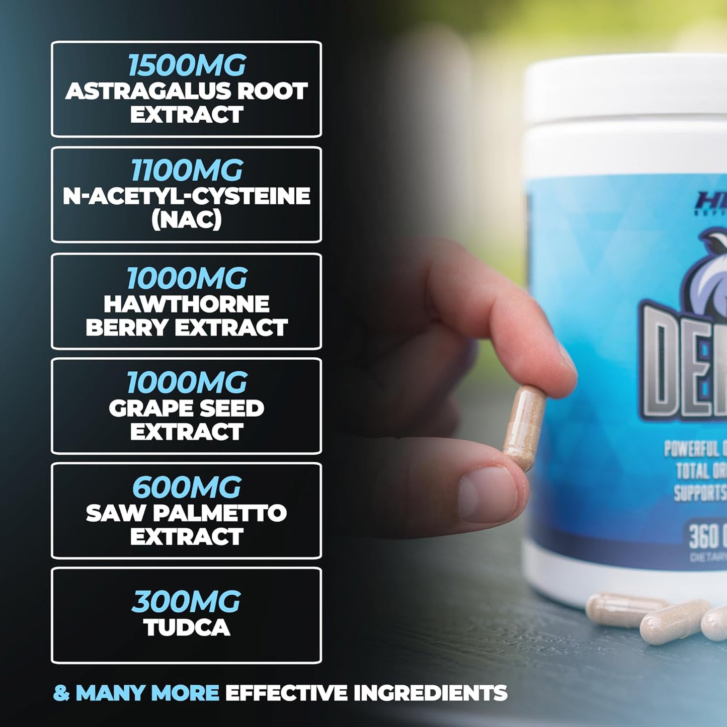 360 Capsules of Ultimate Cycle Support Supplements - Protects Liver, Kidneys, Heart, Prostate & Immune System - High Potency NAC, TUDCA, Milk Thistle, Astragalus & More - Complete Organ Defense Stack