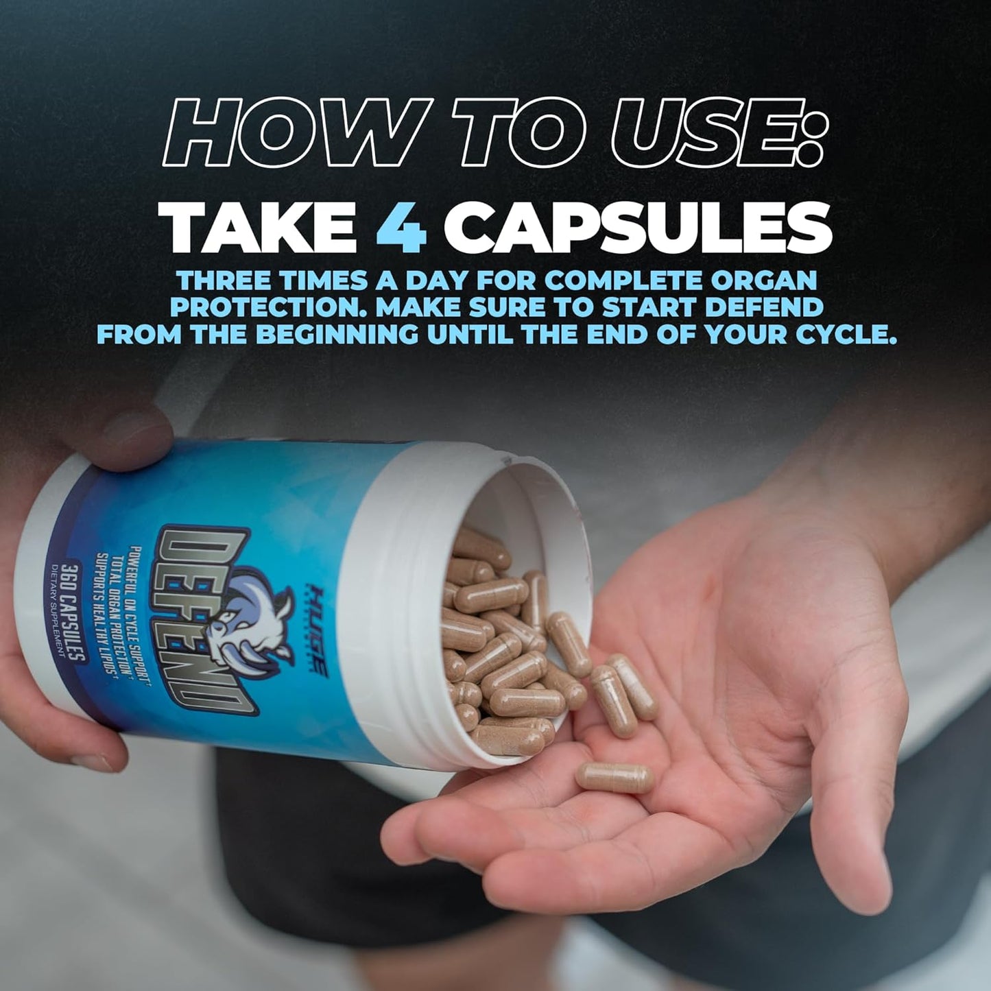 360 Capsules of Ultimate Cycle Support Supplements - Protects Liver, Kidneys, Heart, Prostate & Immune System - High Potency NAC, TUDCA, Milk Thistle, Astragalus & More - Complete Organ Defense Stack
