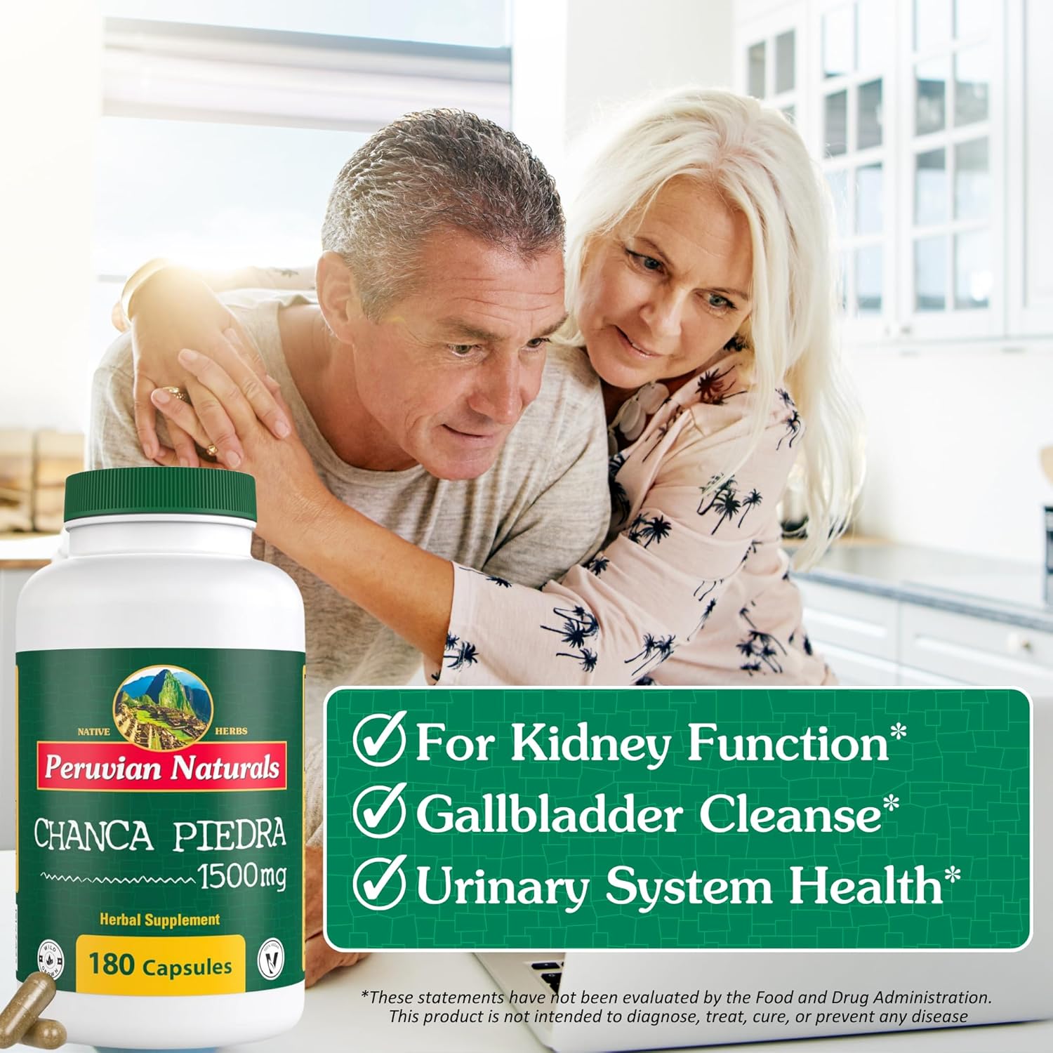 360 Capsules Peruvian Naturals Chanca Piedra Stone Breaker Kidney Cleanse Detox & Repair - All-Natural Vegan Gallbladder Supplements for Kidney Stones