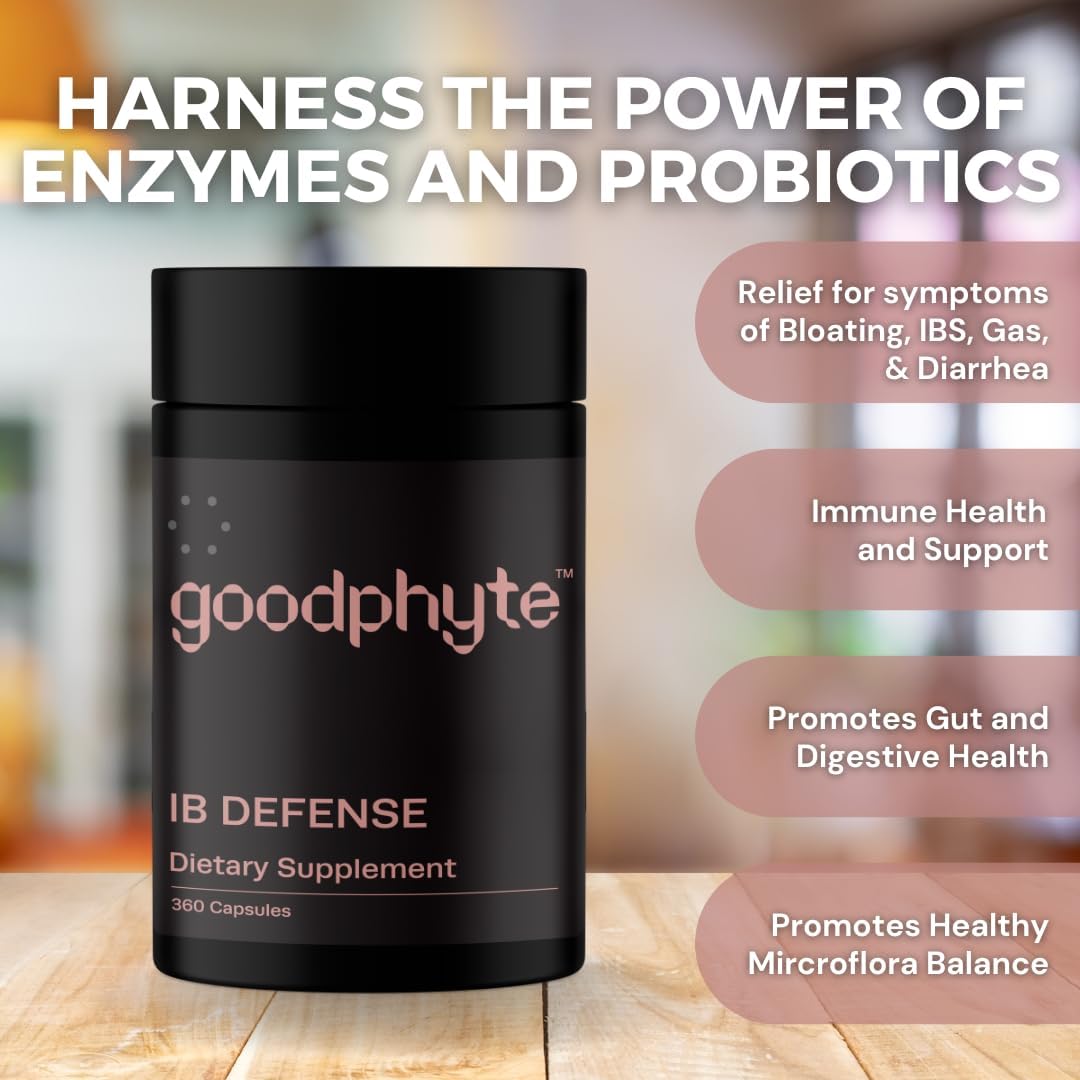 360 Count Goodphyte Premium Digestive Enzyme for IBS, Constipation, Bloating, Gas, Indigestion - Absorb Micronutrients & Feel Relief