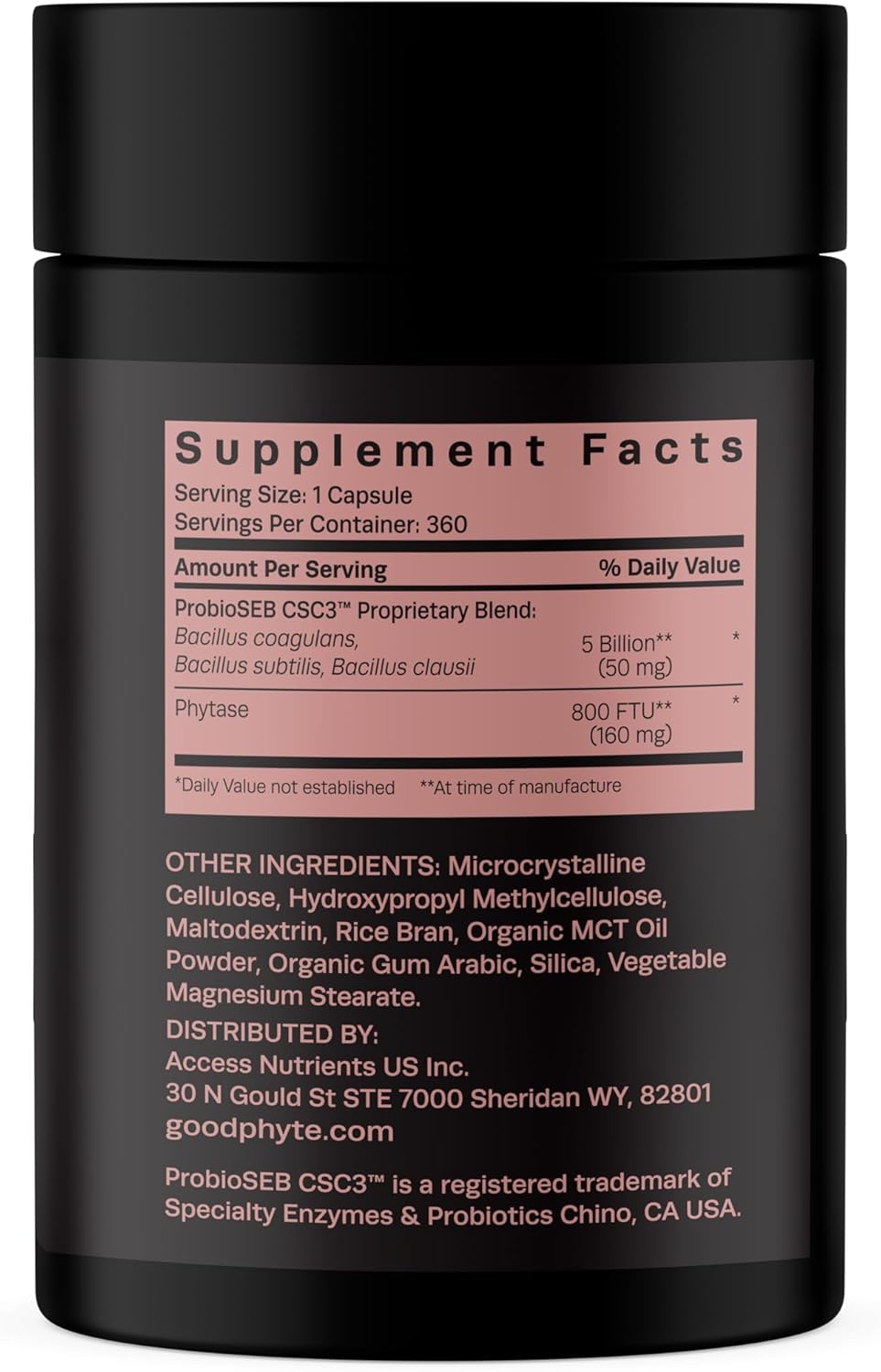 360 Count Goodphyte Premium Digestive Enzyme for IBS, Constipation, Bloating, Gas, Indigestion - Absorb Micronutrients & Feel Relief
